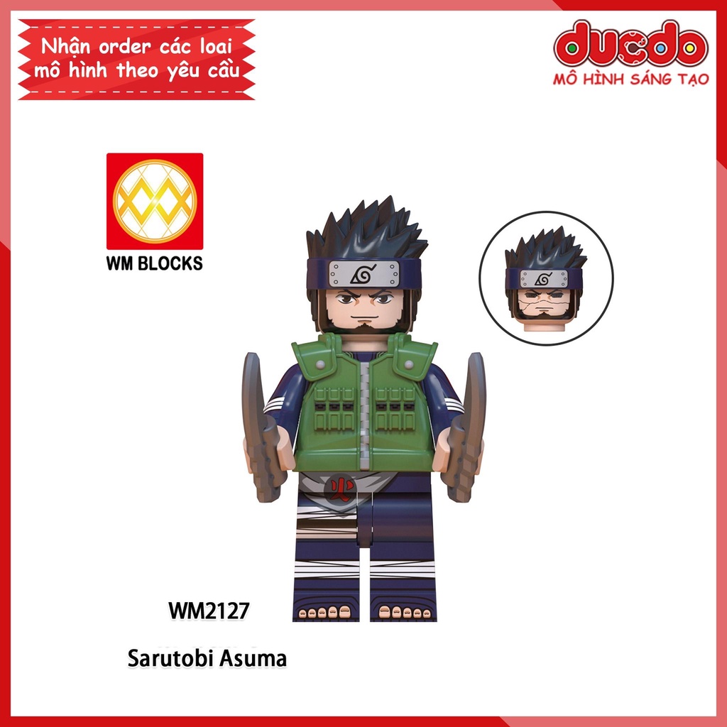 Minifigures các nhân vật trong Naruto Hokage Asuma Kurenai - Đồ chơi Lắp ghép Xếp hình Mô hình Mini WM WM6110