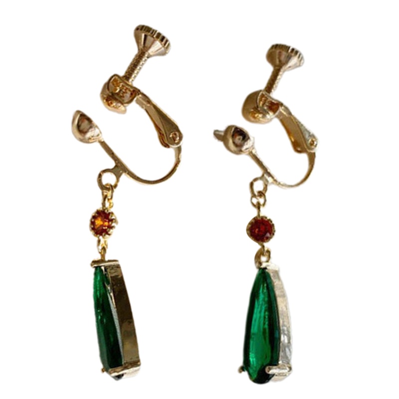 Hoa Tai Dáng Dài Màu Xanh Lá Hóa Trang Lâu Đài Anime Howl Làm Quà Tặng Cho Nữ