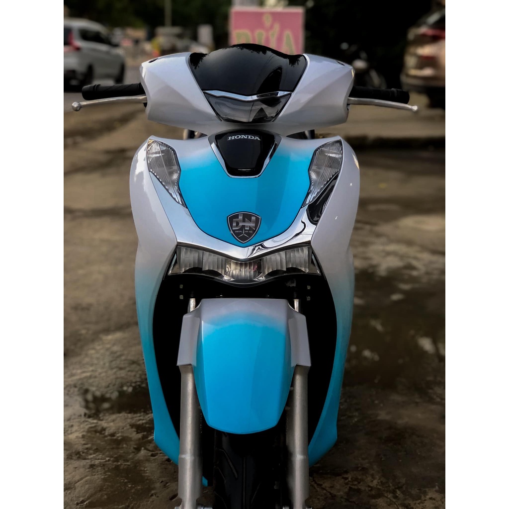 Tem Trùm Dán Xe SH 2020 Xanh Trắng Full | Ur Decal