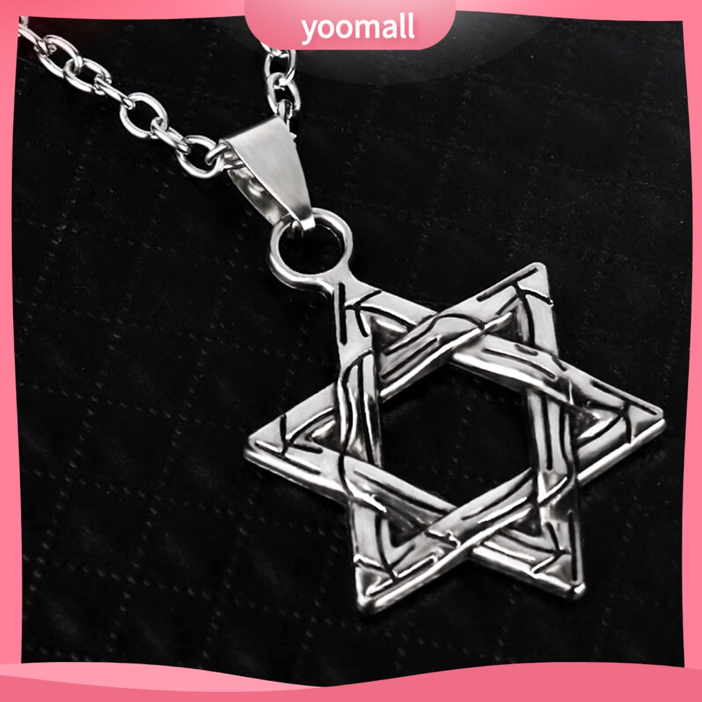 Vòng cổ Mặt Hình Lục Giác Phong Cách Hip Hop Thời Trang