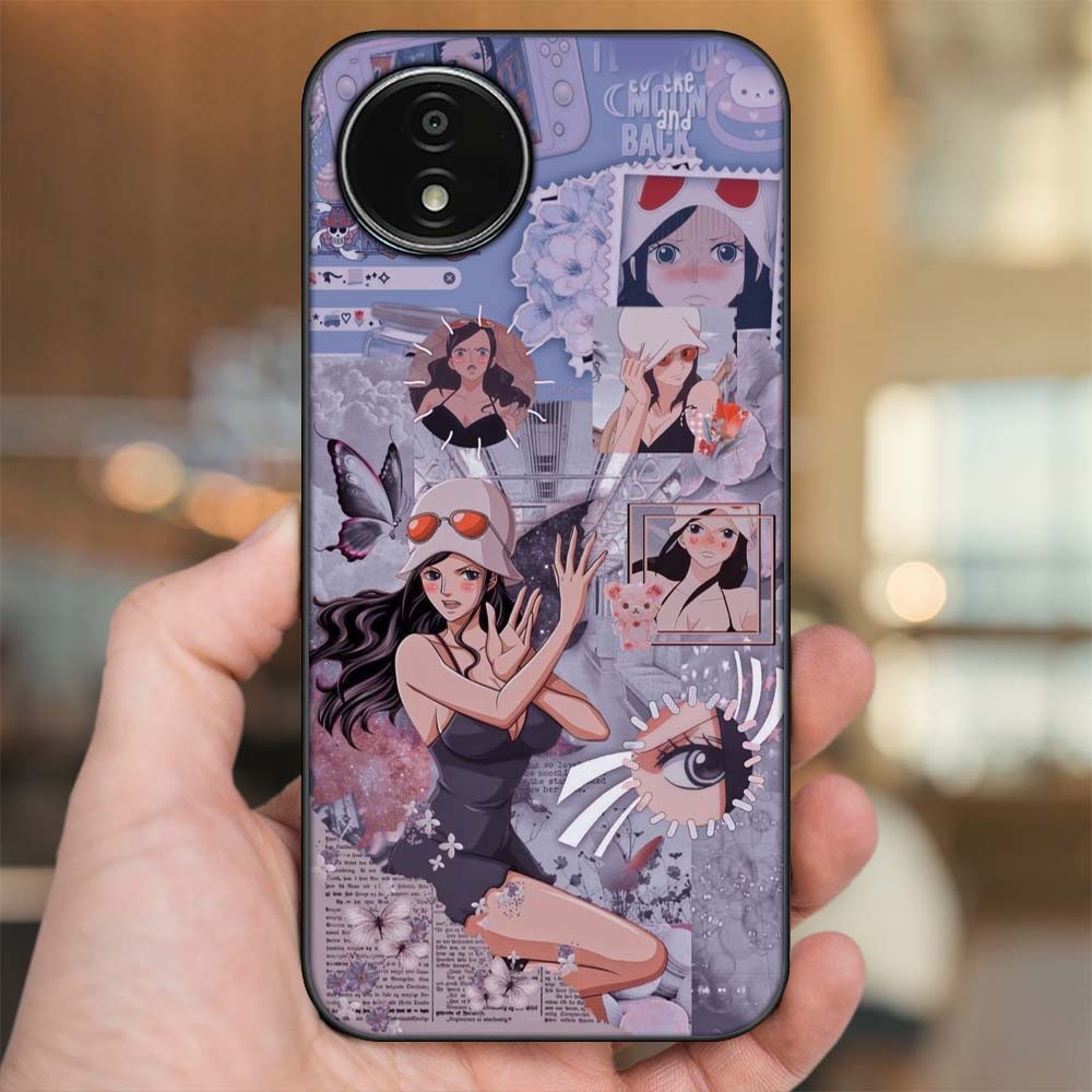 Ốp lưng Vivo Y02 viền đen in hình Nico Robin One Piece Đảo Hải Tặc