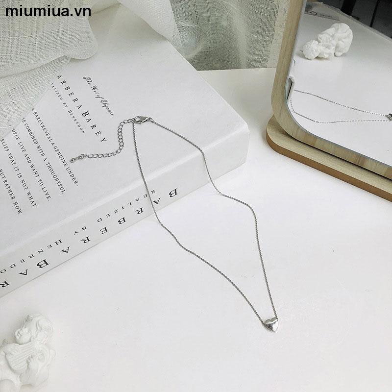 Miumiua🔮Vòng cổ ngắn mặt trái tim nhỏ đáng yêu thời trang cho nữ