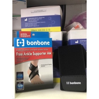 ❤ đai cố định cổ chân bonbone free supporter am,đai băng thun quấn bảo vệ bó cổ chân mắt cá chân bonbone nhật bản