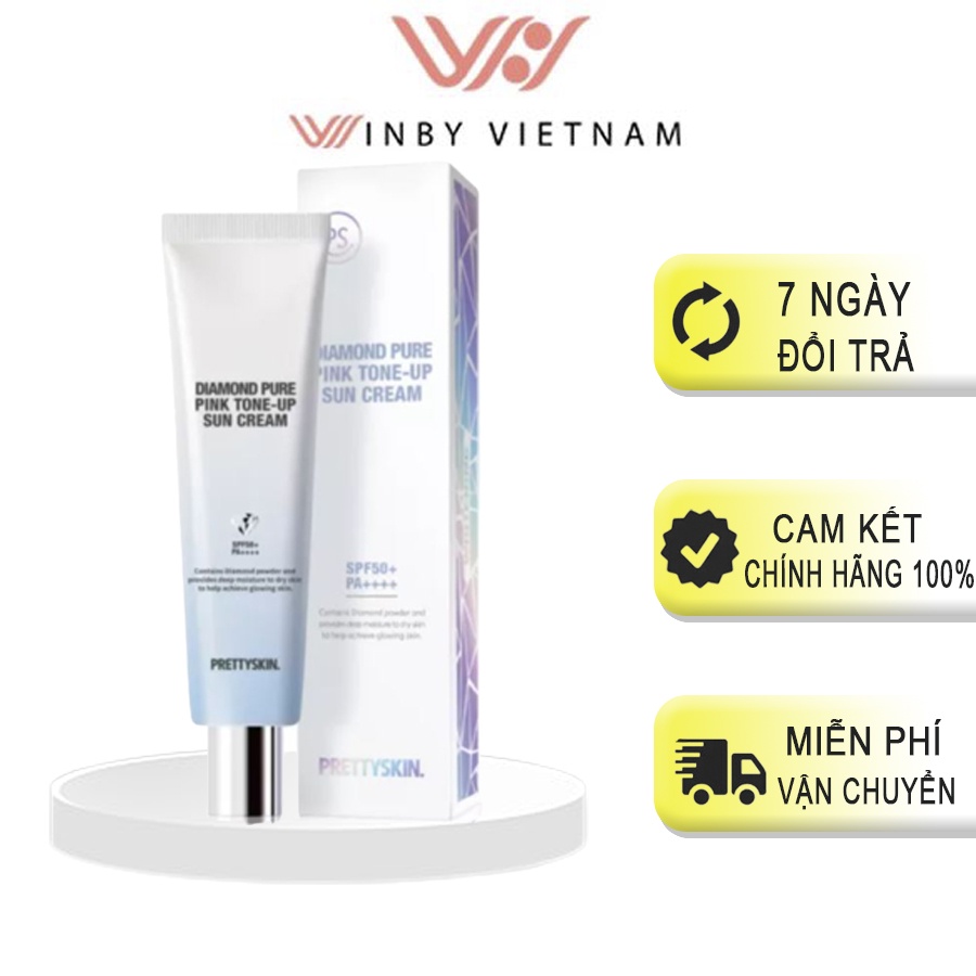 Kem Chống Nắng Kim Cương Phổ Rộng, Nâng Tone Pretty Skin 50ml