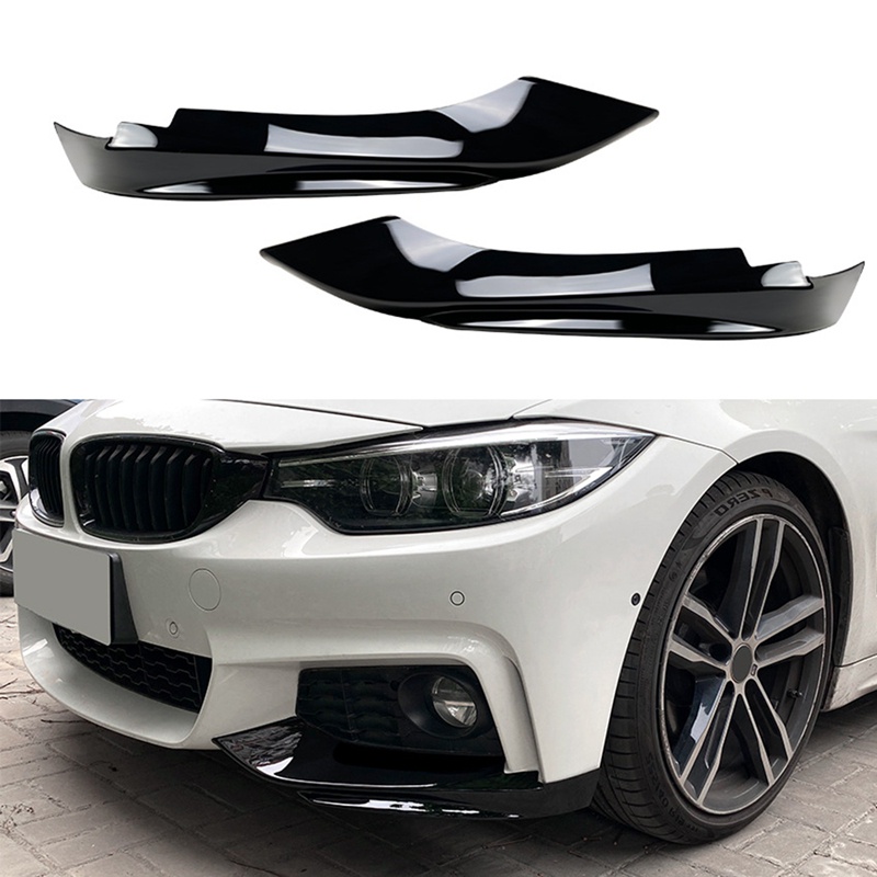 Đối với BMW 4-Series F32 F33 F36 M-Tech 2014-2020 Cản trước Bộ khuếch tán góc môi Bộ khuếch tán Bộ chia cánh lướt gió Bộ bảo vệ