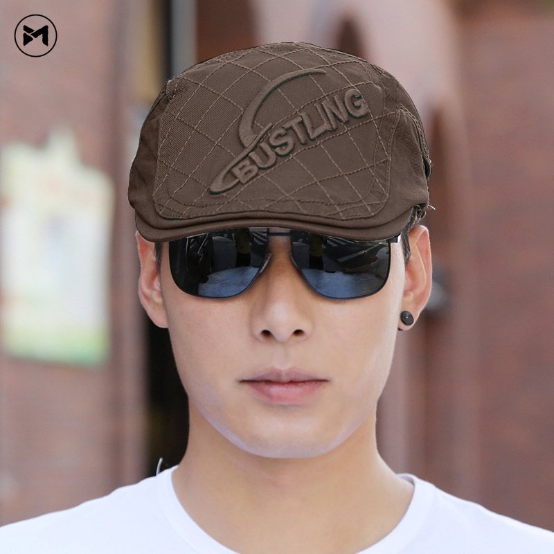 2022 New Arrival Beret Casual Men's Caps Korean Vintage Visor Hat British Forward Hat
