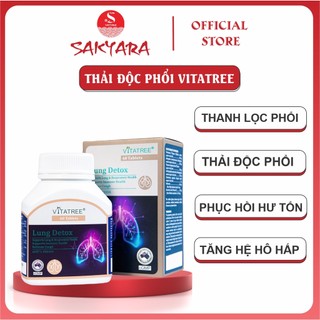 Viên Uống Thải Độc Phổi Vitatree Lung Detox 60 Viên Nội Địa Úc Giúp Làm Sạch Phổi Và Giữ Cho Lá Phổi Khỏe Mạnh