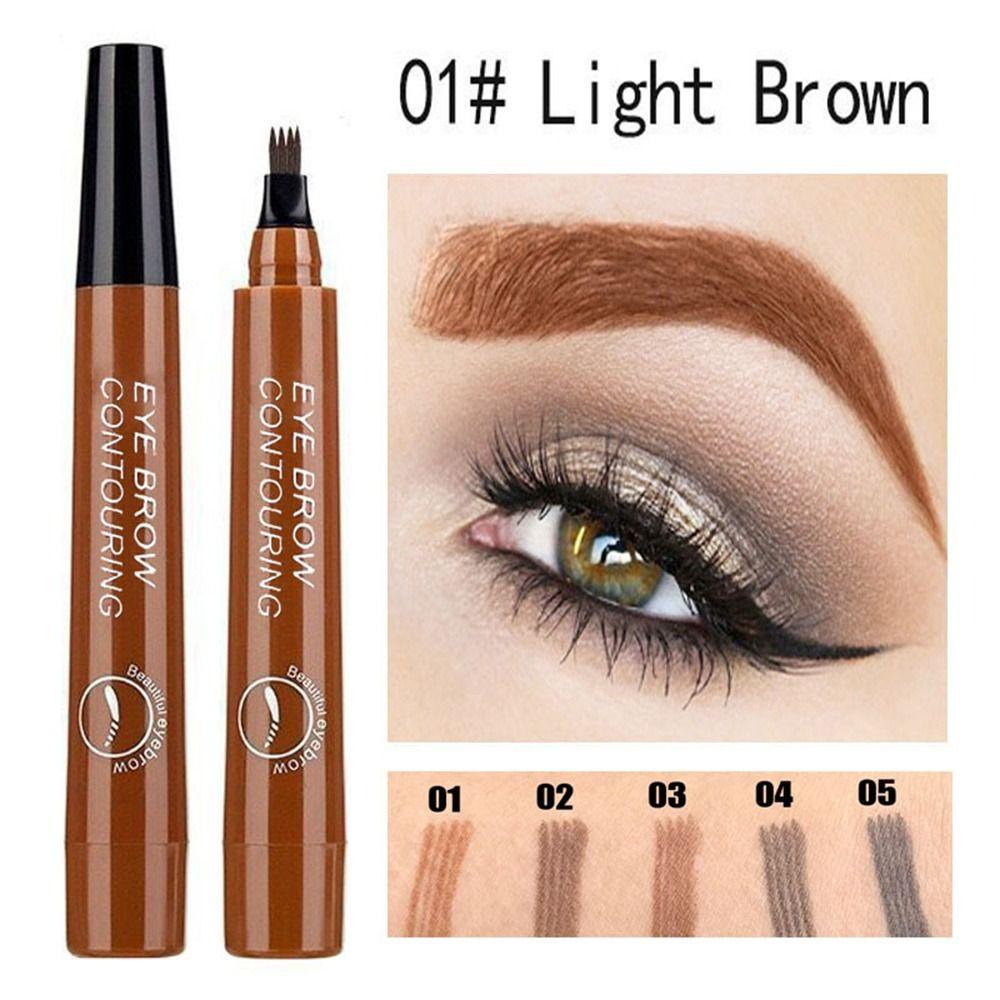 Bút Kẻ Mắt / Lông Mày Dạng Lỏng 2 Trong 1 Lâu Trôi OKDEALS