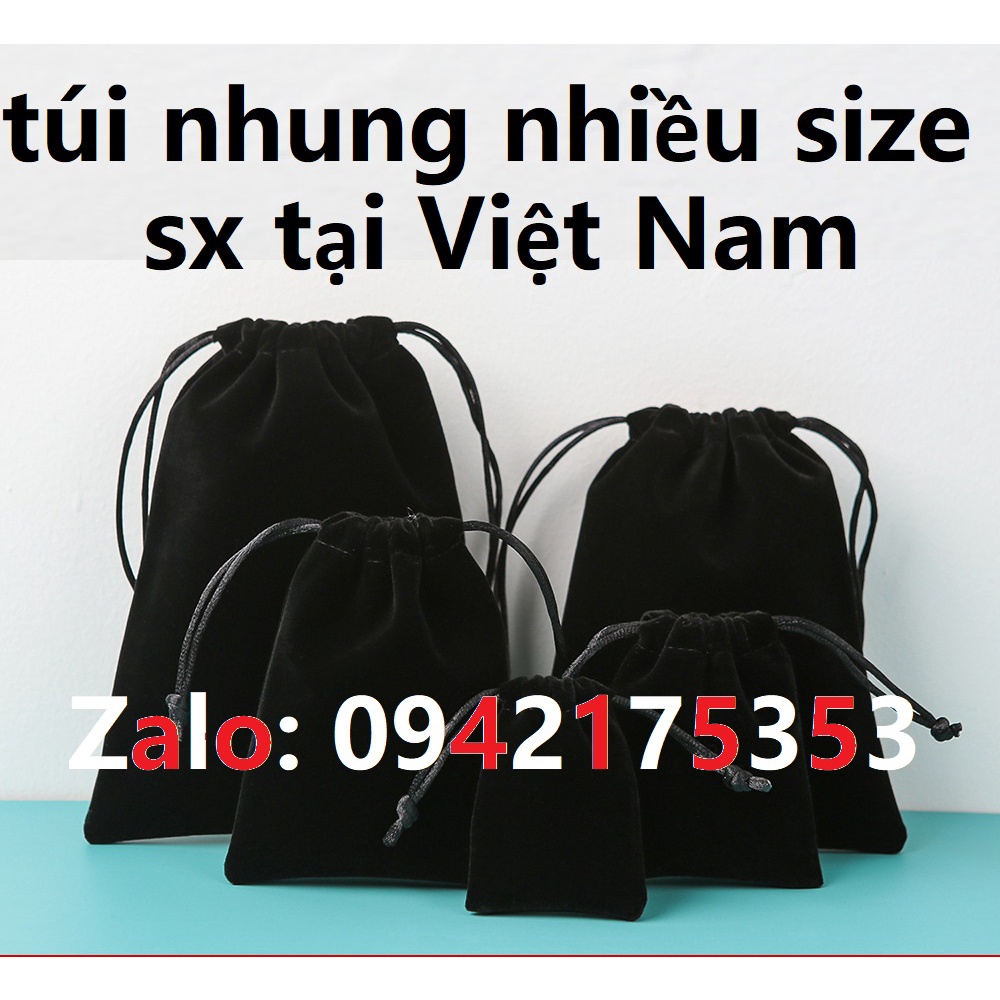 Túi nhung có dây rút đa năng nhiều kích thước SHESHOP SHE35