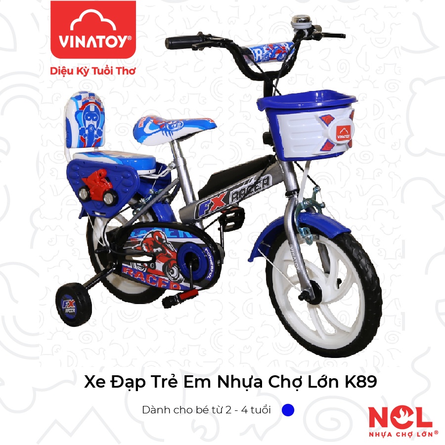 Xe Đạp Trẻ Em Nhựa Chợ Lớn K89 Cho Bé Từ 2 đến 4 Tuổi