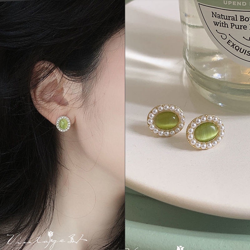 Đôi Khuyên Tai Hình Hoa Và Thỏ Thời Trang Hàn Quốc Dành Cho Nữ