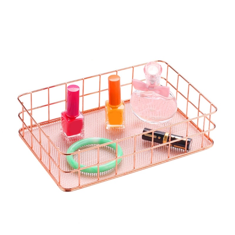 Giá Kim Loại Đựng Mỹ Phẩm / Trang Sức / Mỹ Phẩm Tiện Dụng