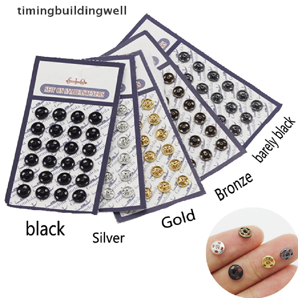 Set 24 Nút Bấm Mini Dùng Để May Quần Áo Búp Bê Tỉ Lệ 1 / 6