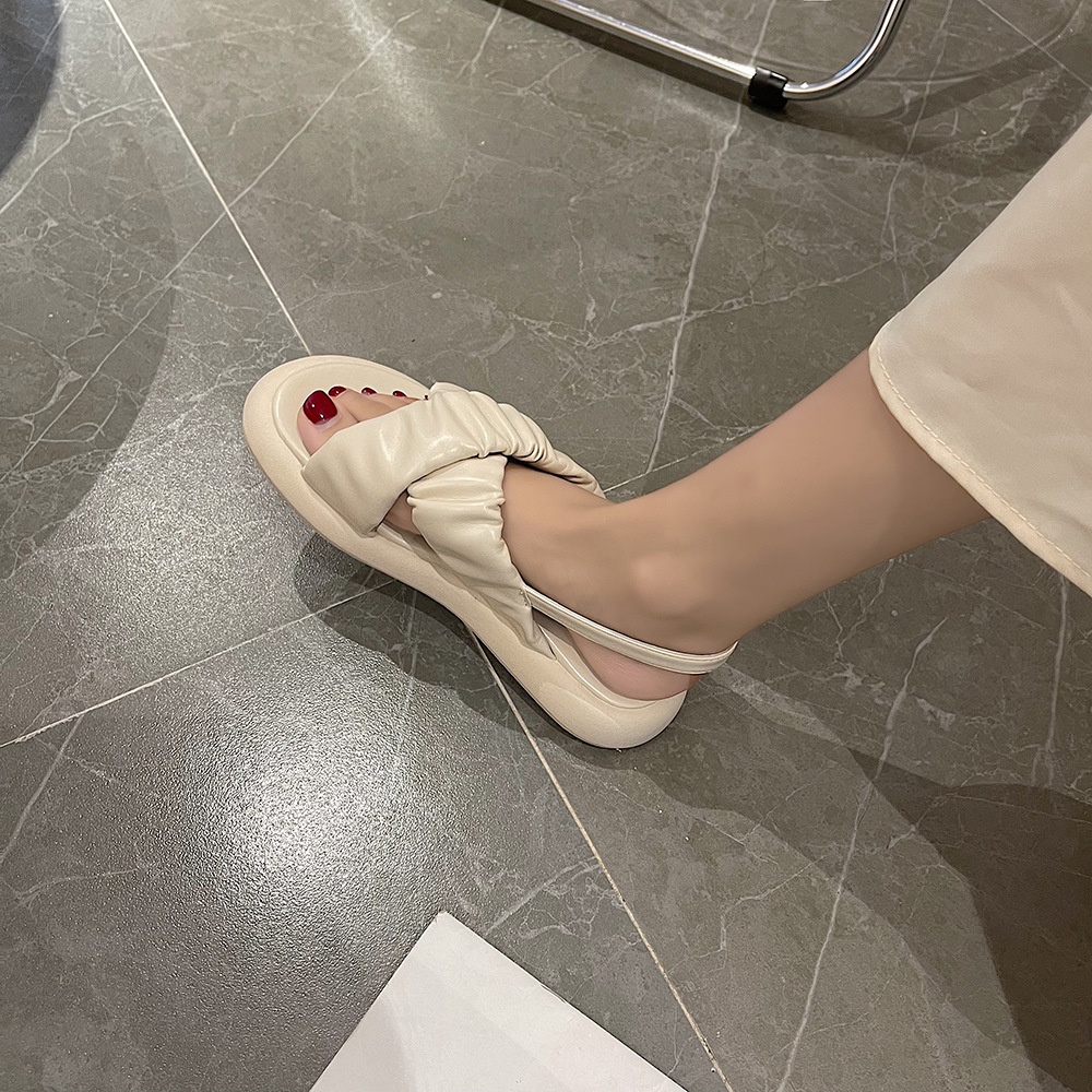 Giày Sandal Phong Cách Hàn Qua Chéo Đi Biển Đi Học Đẹp Xinh giaydepxinh.dangmi SD-0316