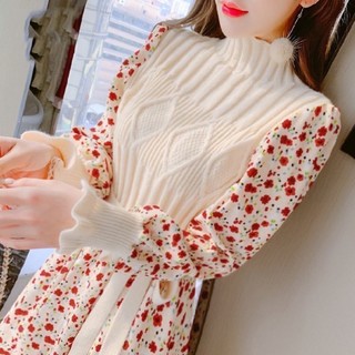 Đầm hoa dáng dài [hàng order]