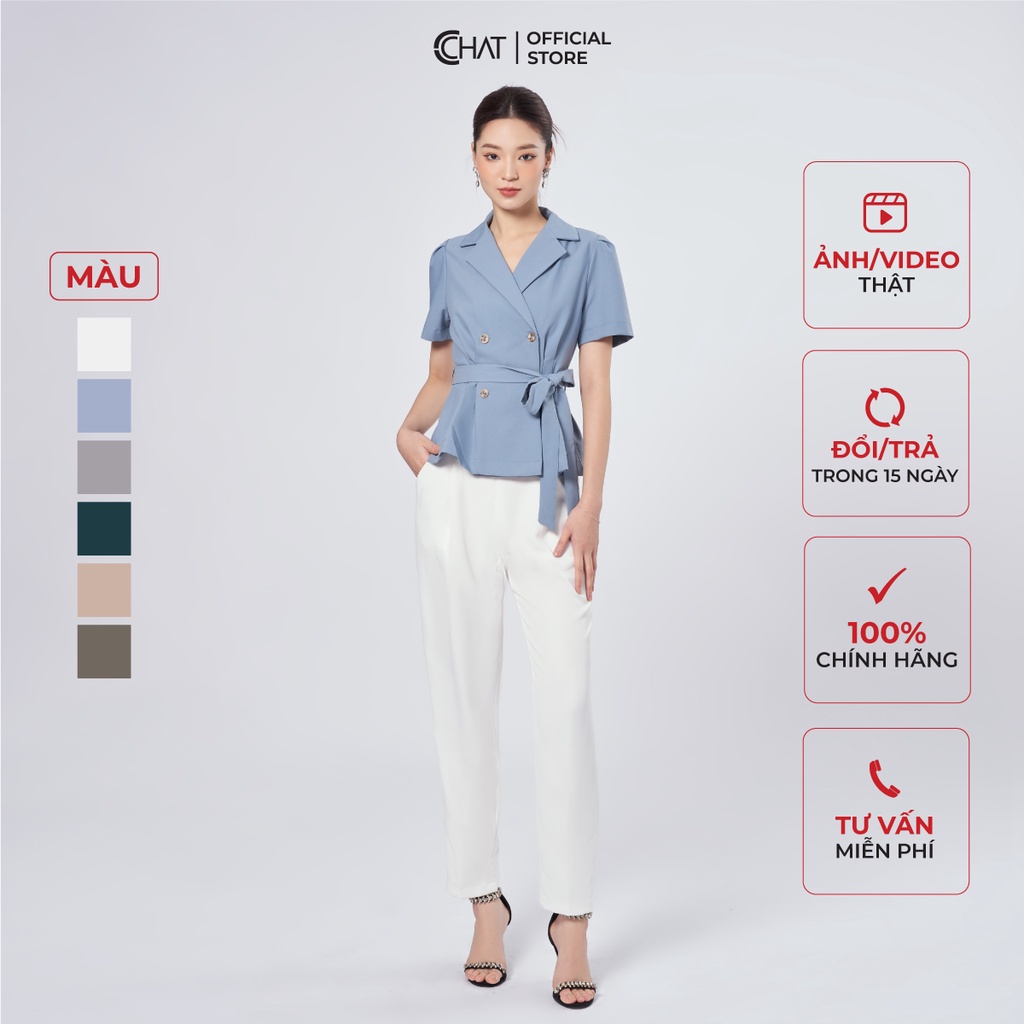 Quần Baggy Nữ 𝐂𝐂𝐇𝐀𝐓 Cạp Bổ Bản To Chất Tuytsi Cao Cấp 22QDS2019BT