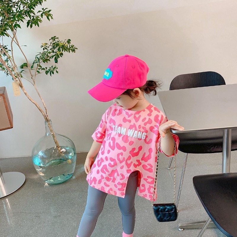 Áo Thun Tay Ngắn Phong Cách Hàn Quốc Thời Trang Mùa Hè Mới Cho Bé Gái