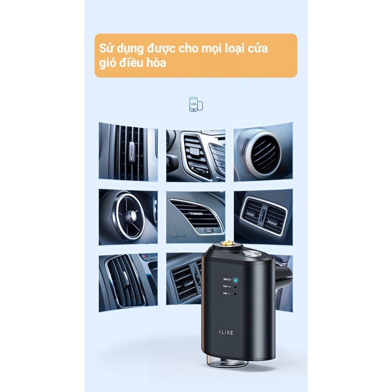 Máy khuếch tán nước hoa ô tô Xiaomi Thương hiệu ILIKE Chip AI tự động phun khi xe khởi động