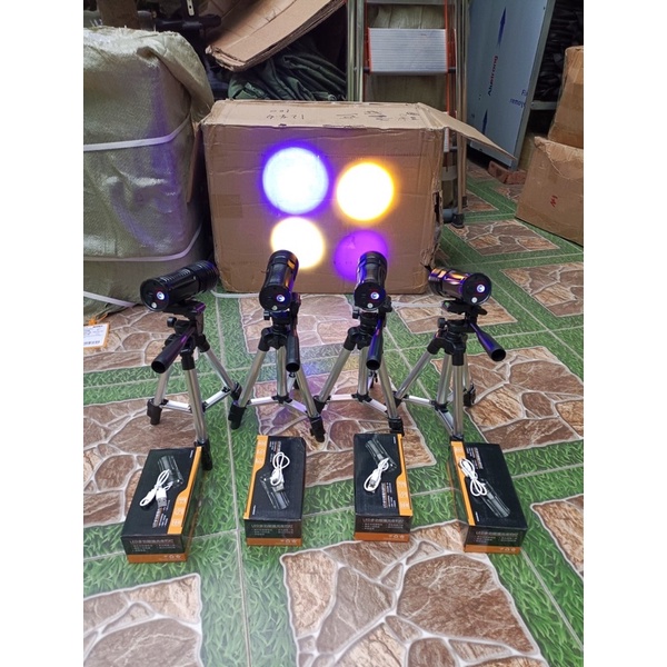 Đèn Soi Phao 4 Màu 3 Chế Độ Cao Cấp, Đèn Soi Phao Câu Đài Giảm Tỉ Lệ Cá Chạy