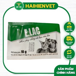 Men tiêu hoá chó mèo - 10g E LAC - men sống chống rối loạn tiêu hoá