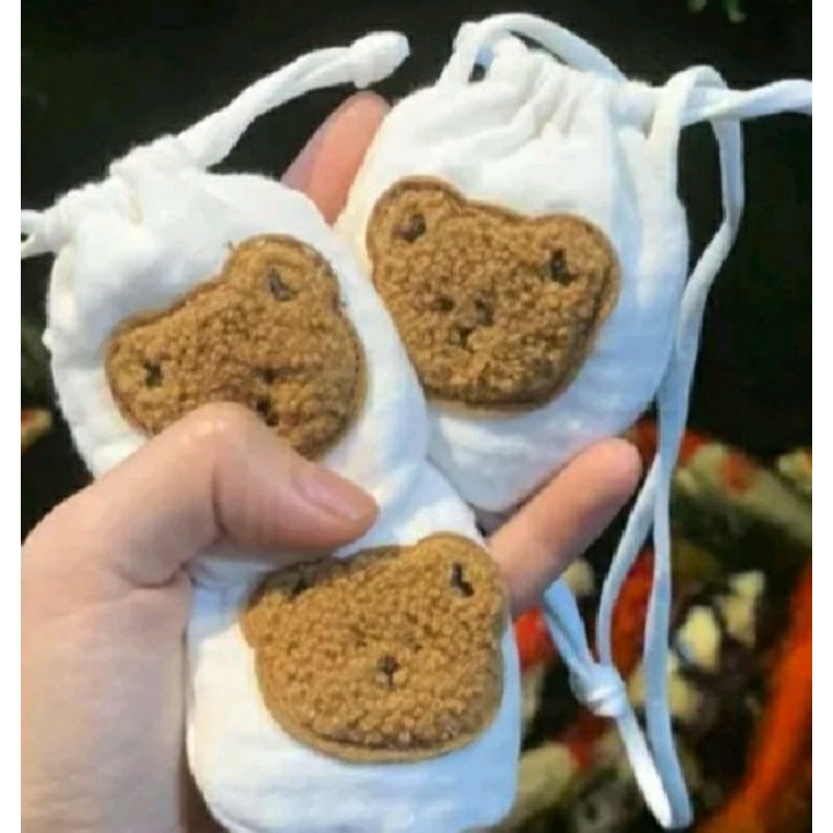 Túi tỏi hình gấu đáng yêu cho bé có thêu tên