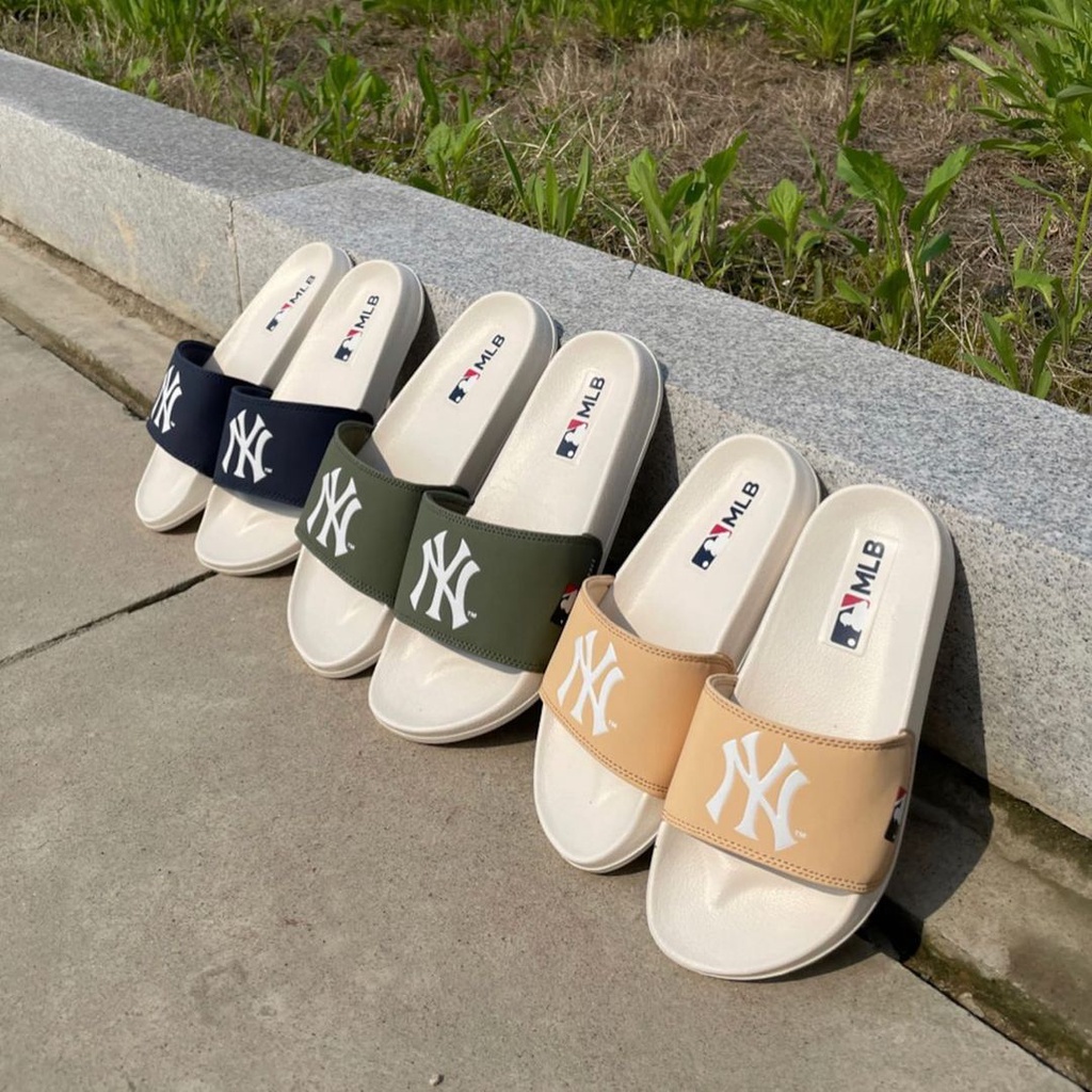 Dép MLB in logo NY order chính hãng Hàn Quốc