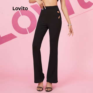 18de-quần lovito màu trơn cơ bản sexy l16d146