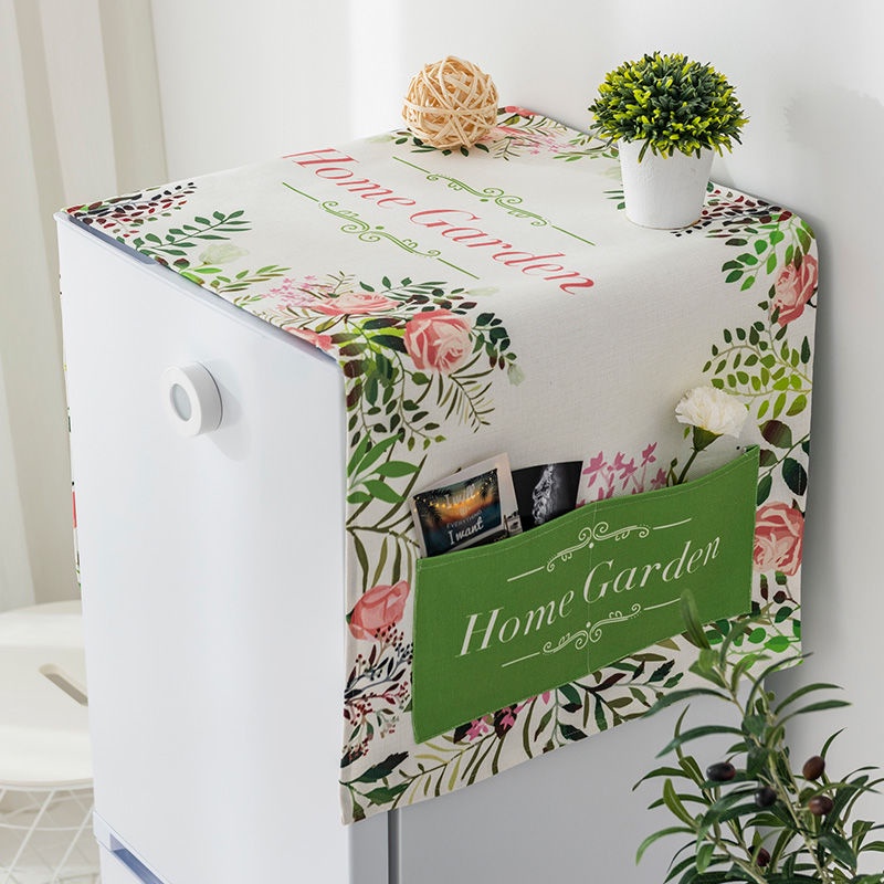 Tấm Phủ Tủ Lạnh / Máy Giặt / Tủ Lạnh Bằng Cotton Lanh Chống Bụi / Thấm Nước Họa Tiết Hoạt Hình Độc Đáo Tiện