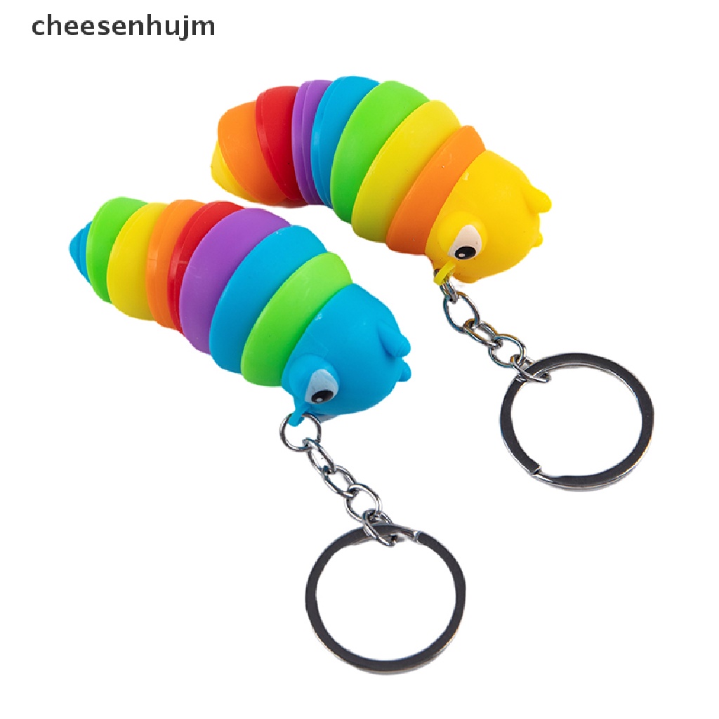 Móc Khóa Hình Sâu Bướm Mắt To Có Thể Tháo Rời Giảm Căng Thẳng