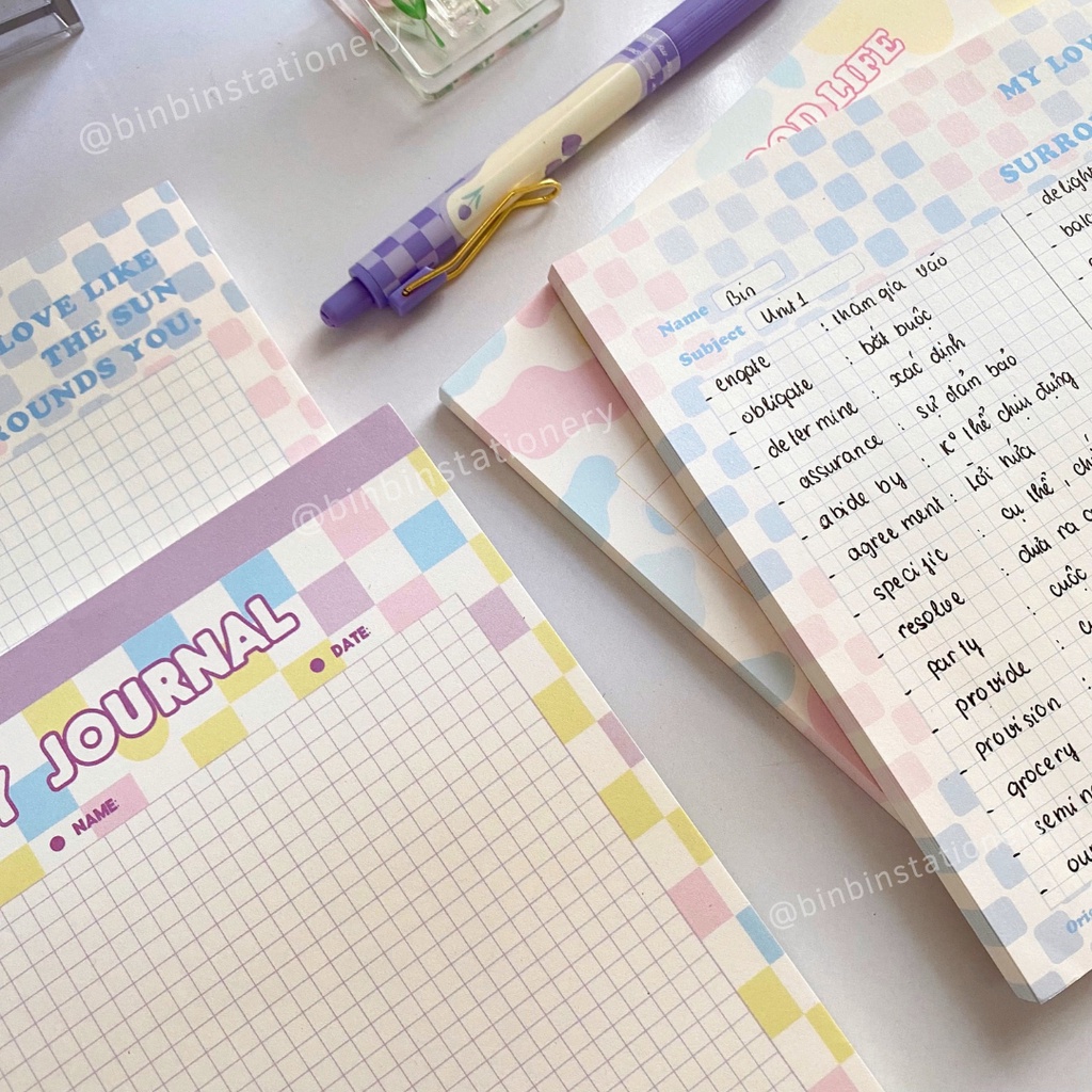 Giấy ghi chú Note For size trung học từ vựng, ghi chú nhỏ gọn GN01