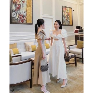 TBS váy đũi xoè tay bồng