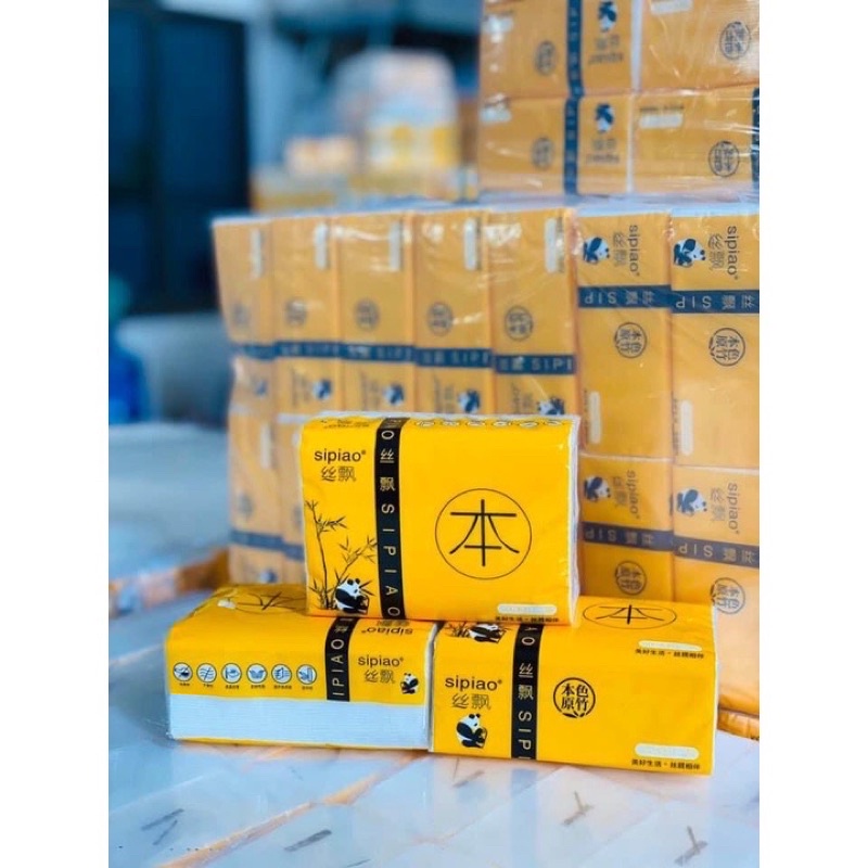 Bịch 30 Gói Giấy Ăn Gấu Trúc Trắng Một Gói 300 Tờ 3 Lớp