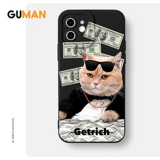 Ốp lưng GUMAN Mềm nam đen dễ thương đẹp Cho iPhone 17 16 15 14 13 12 11 Pro Max SE 2020 X XR XS 8 7 ip 6S 6 Plus kute XYB1300