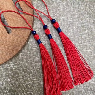 Dây tua rua trang trí loại có gắn hạt, dây trang trí handmade