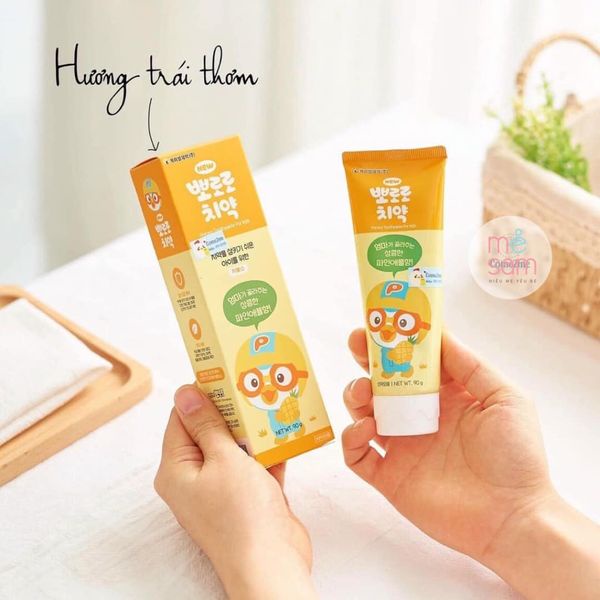 Kem đánh răng Poroto Hàn Quốc 90gr cho bé từ 2y+