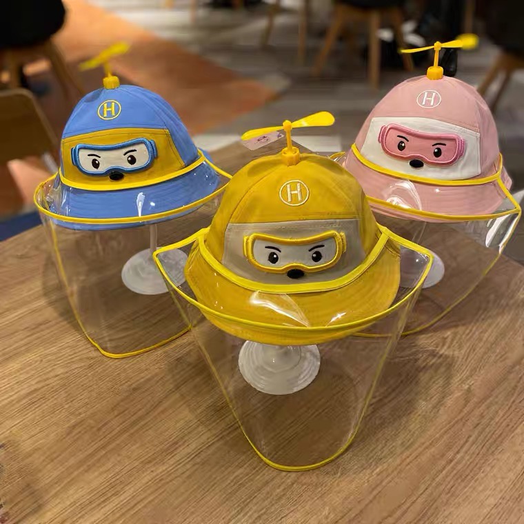 Babyfair Mũ bảo vệ mặt trẻ em Nhiều màu sắc Hình dạng dễ thương Bảo sơ sinh có thể tháo rời