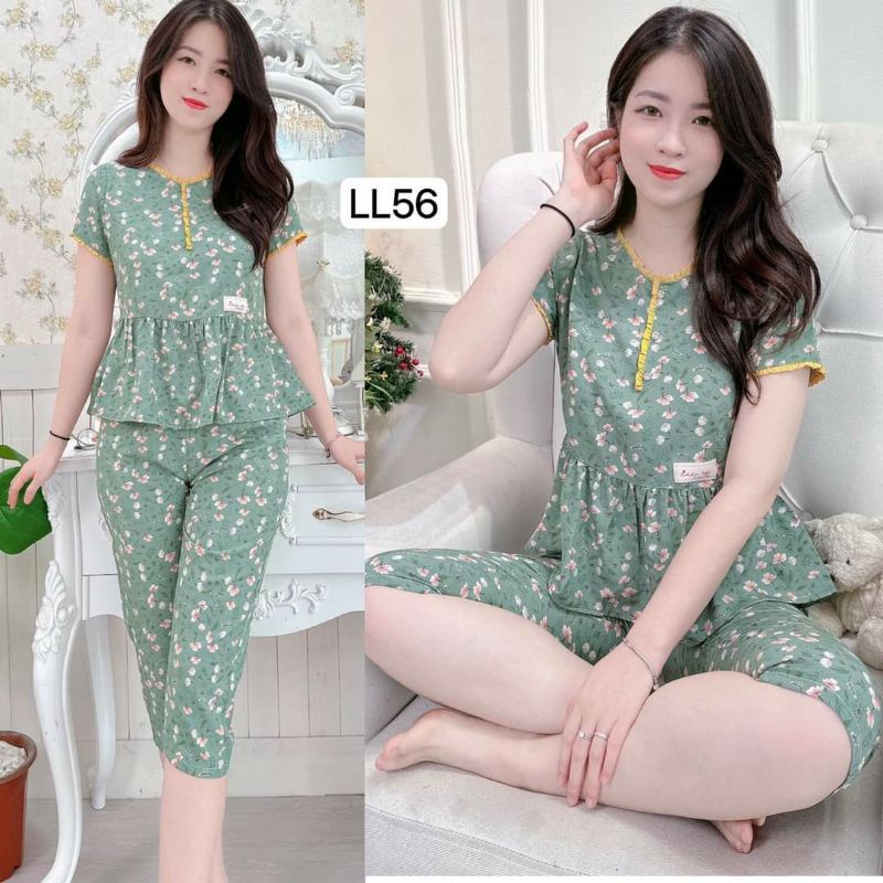 Đồ bộ mặc nhà nữ, đồ bộ thiết kế mẫu pelum trẻ đẹp 5 màu