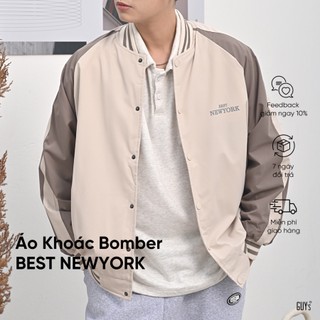 Áo Bomber Varsity BEST NEW YORK Jacket GUY's Closet - Bomber Vải Gió