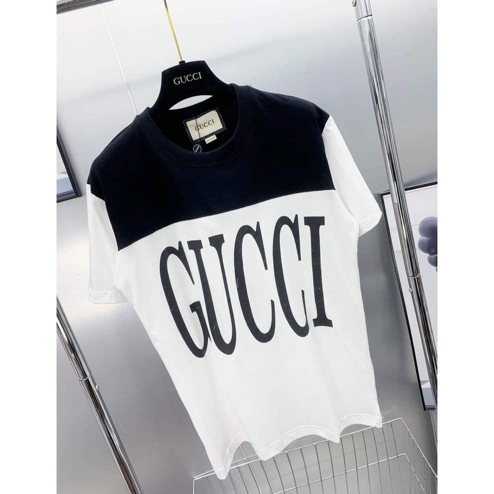 Áo Phông Cổ Tròn 100 In Chữ Guucci Siêu Cá Tính HOTTREND 2023