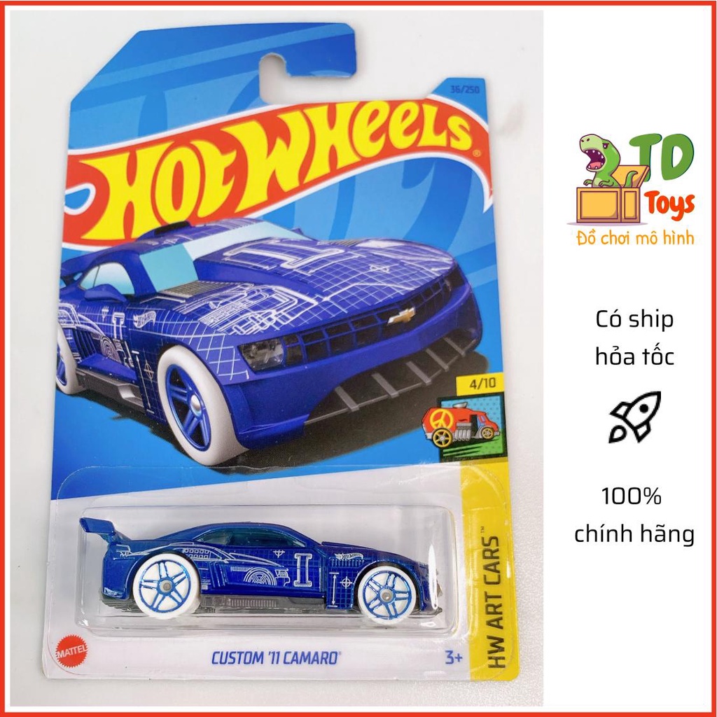 Xe Mô Hình Chính Hãng HotWheels - custom 11 camaro
