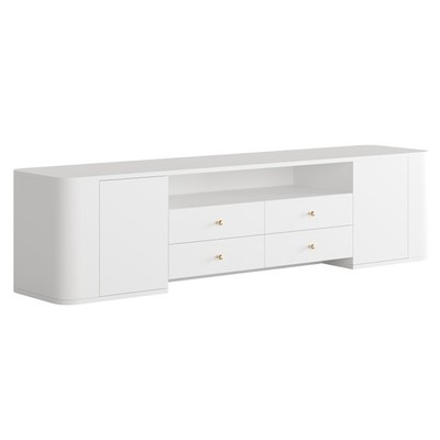 SELINA, Kệ tivi 4 ngăn kéo TVD_021, 180x40x45cm, kệ gỗ Scandi Home