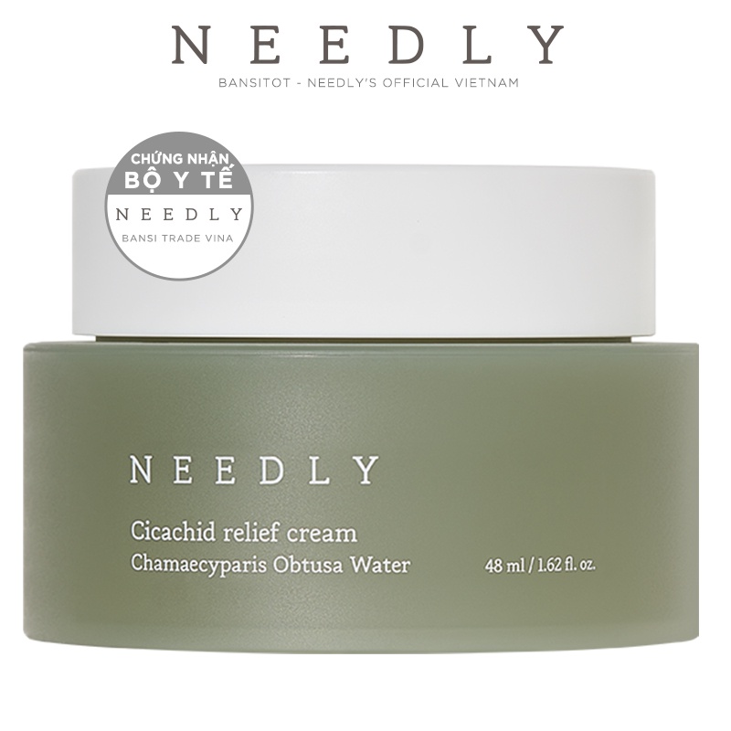 Kem dưỡng ẩm dịu da NEEDLY Cicachid Relief Cream 48ml