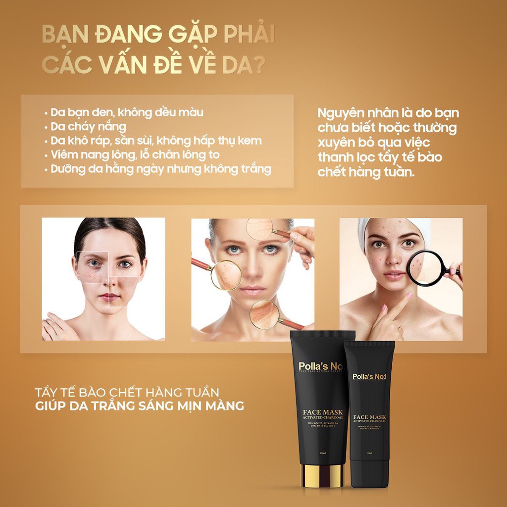 Mặt Nạ Than Tre Thải Độc Da Tẩy Tế Bào Chết 250ml