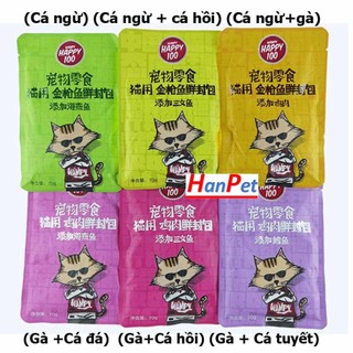 Pate cho mèo Wanpy Happy 70gr