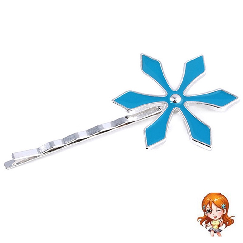 Kẹp Tóc Màu Xanh Dương Nhạt Phong Cách Riman Mới 2023