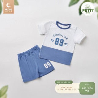 (Moon) Bộ cộc tay petit Moon cho bé