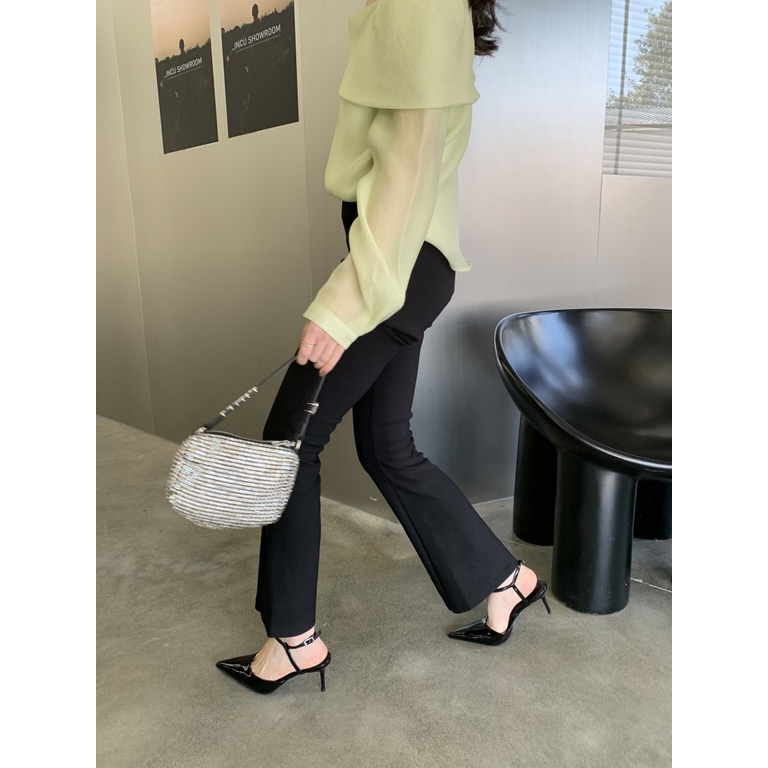 Sandal Cao Gót Mũi Nhọn Thiết Kế Mới Thời Trang Mùa Xuân Hè 2023 Dành Cho Nữ