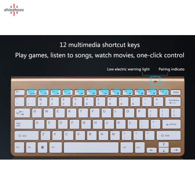 Bộ Bàn Phím Và Chuột Không Dây 2.4G Cho Notebook Laptop Mac Desktop PC