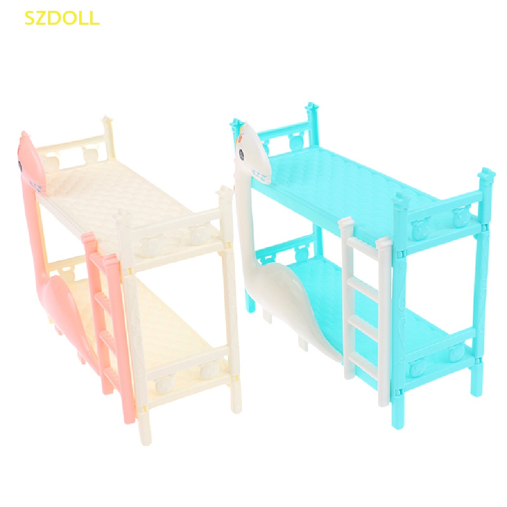 1 Mô Hình Giường Đôi Khủng Long DIY Trang Trí Nhà Búp Bê