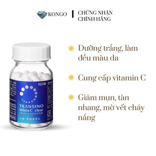 Viên uống trắng da Transino White C Clear 120 viên